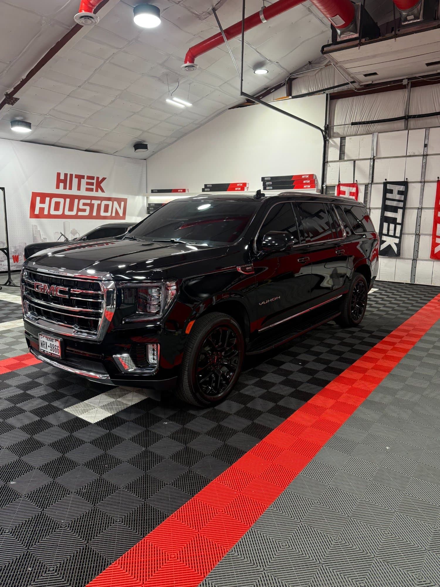 GMC Yukon with professional window tint installed by 713 Tint Lab Houston