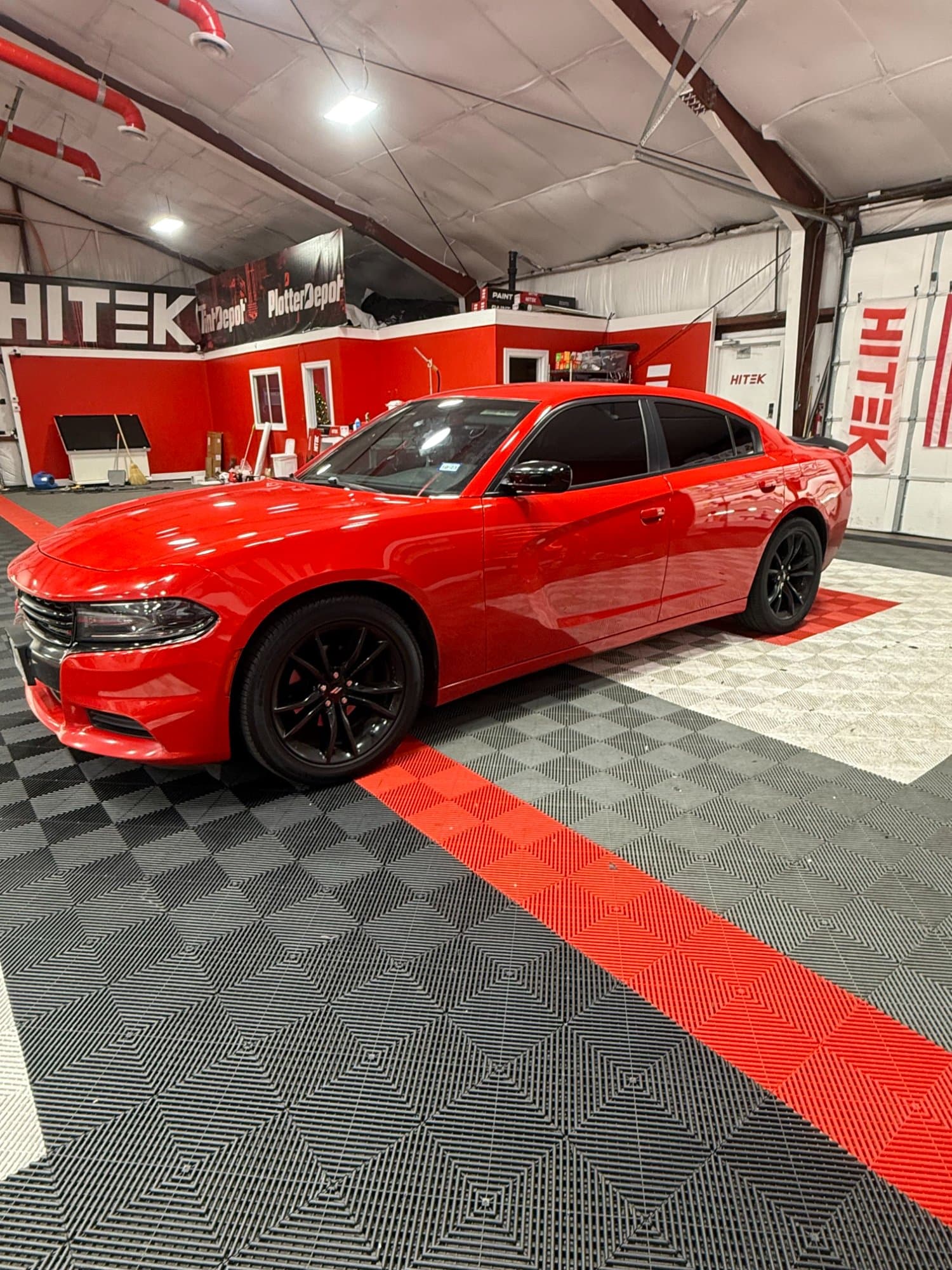 Dodge Charger with window tint - Visit 713 Tint Lab Houston